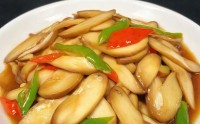 饭店风味杏鲍菇片炒制秘籍